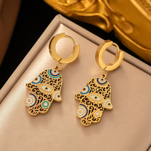 Boucles d'Oreilles Main Fatma