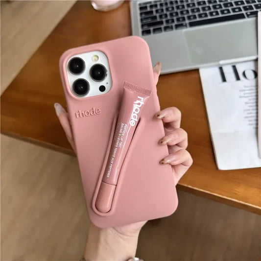 Coque iPhone étui à lèvres Rhode en silicone